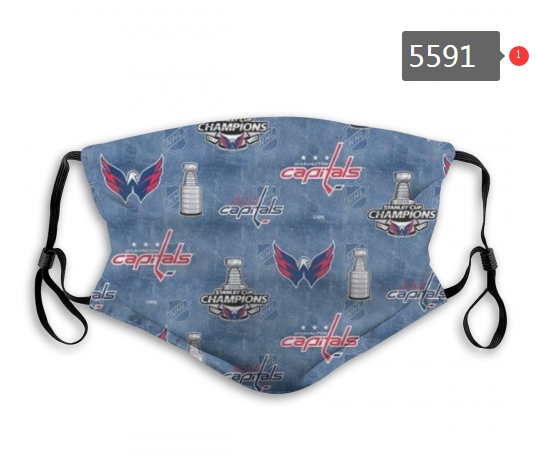 2020 NHL Washington Capitals #1 Dust mask with filter->nhl hats->Sports Caps